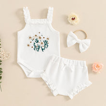 Load image into Gallery viewer, Embroidered Flower Set
