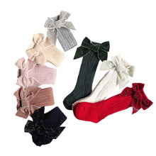 Load image into Gallery viewer, Holiday Bow Socks
