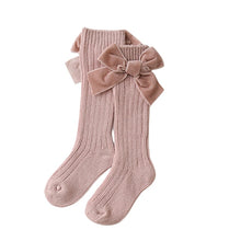 Load image into Gallery viewer, Sophia Knee High Bow Socks (More Colors)
