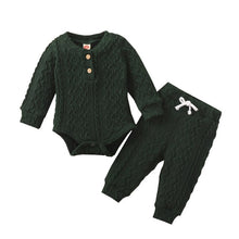 Load image into Gallery viewer, Knitted Romper Set
